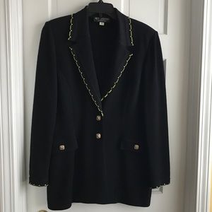 St John Collection Black Knit Blazer